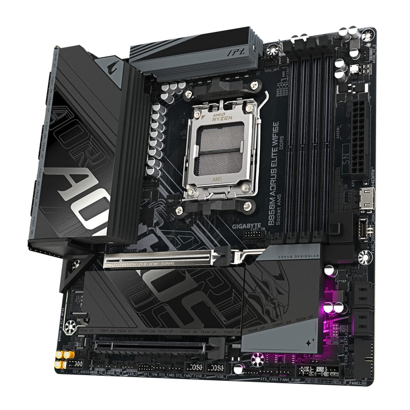 Материнська плата Gigabyte B850M Aorus Elite WiFi6E Socket AM5