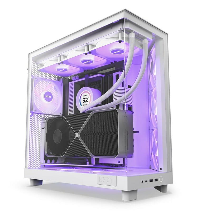 Корпус NZXT H6 Flow RGB White (CC-H61FW-R1) без БЖ
