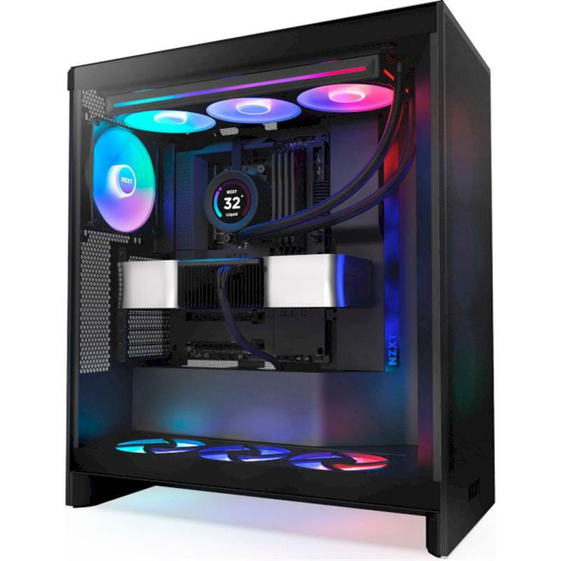 Корпус NZXT H7 Flow RGB Black (CM-H72FB-R1) без БП