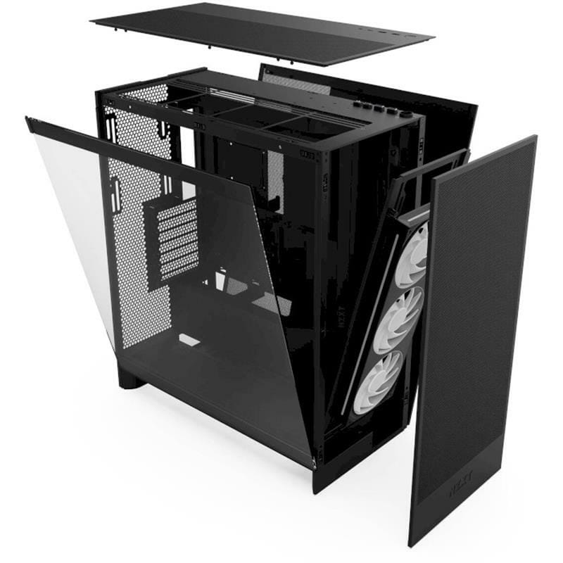 Корпус NZXT H7 Flow RGB Black (CM-H72FB-R1) без БП