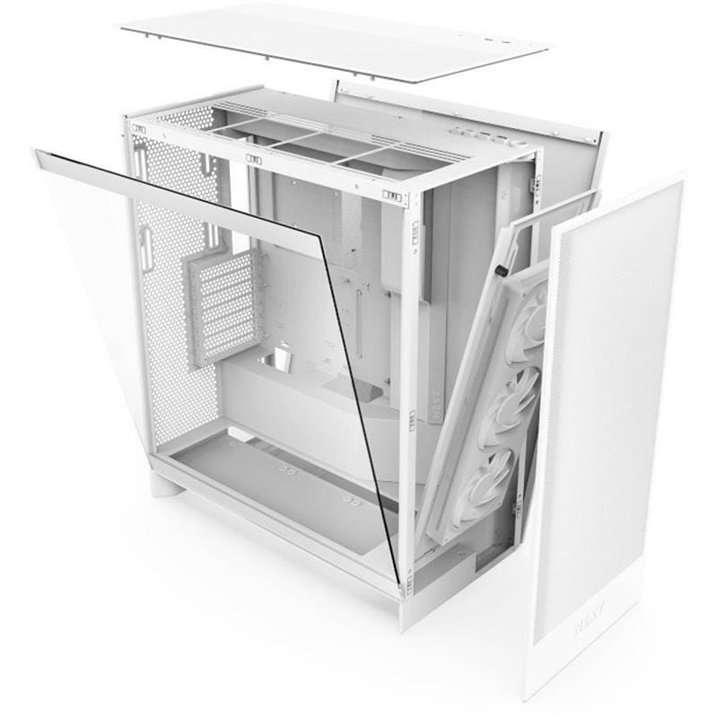 Корпус NZXT H7 Flow RGB White (CM-H72FW-R1) без БП
