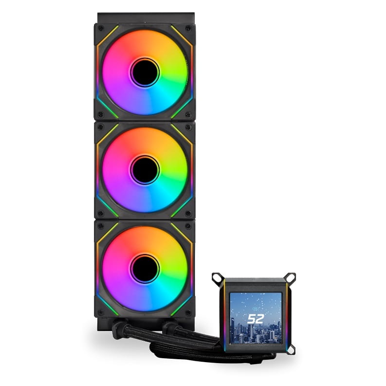 Система водяного охлаждения Lian Li Galahad II LCD SL-INF, 360 Black (G89.GA2ALCD36INB.00)