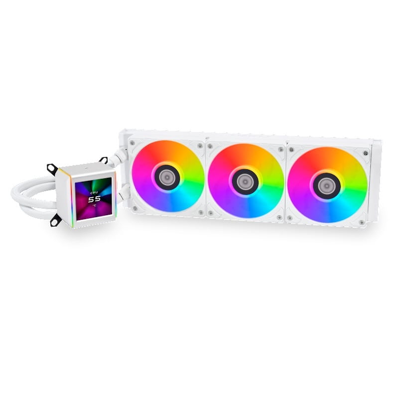 Система водяного охлаждения Lian Li Galahad II LCD, 360 White (G89.GA2ALCD36W.00)