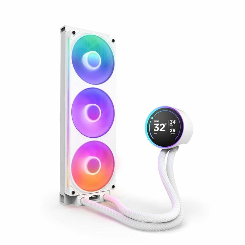 Система водяного охлаждения NZXT Kraken Elite RGB 360 White (RL-KR36E-W2)