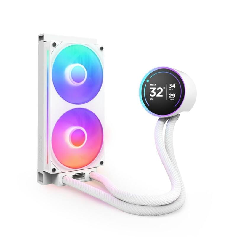 Система водяного охлаждения NZXT Kraken Elite RGB 240 White (RL-KR24E-W2)