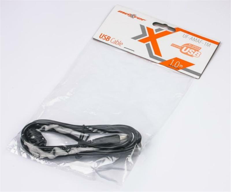 Кабель Maxxter (UF-AMAF-6) USB 2.0 AM - USB 2.0 AF, 1.8м, ферритовый фильтр