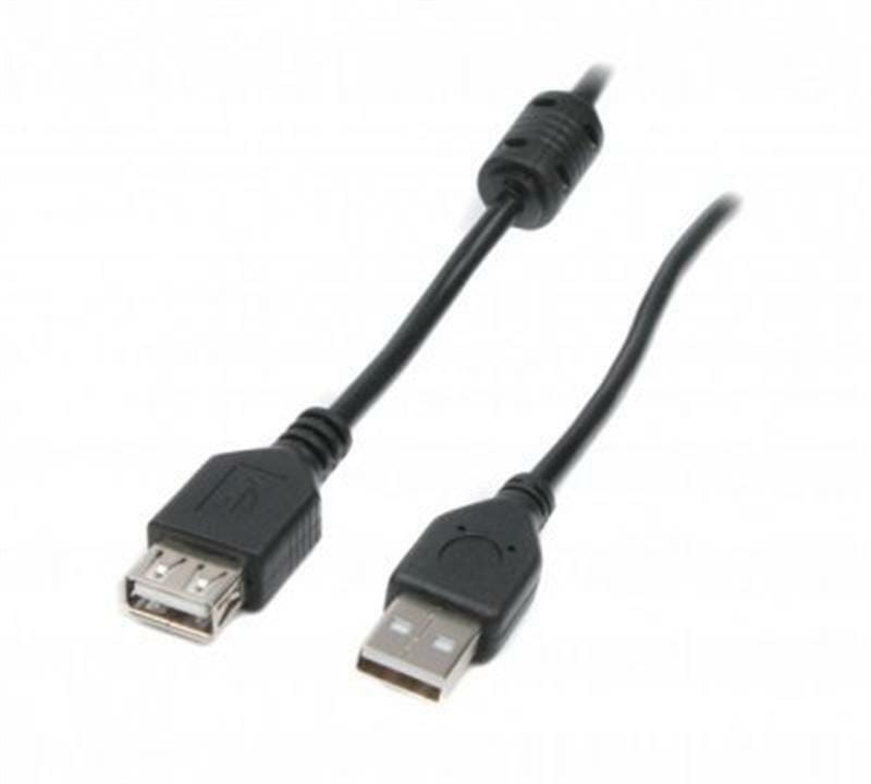 Кабель Maxxter (UF-AMAF-6) USB 2.0 AM - USB 2.0 AF, 1.8м, ферритовый фильтр