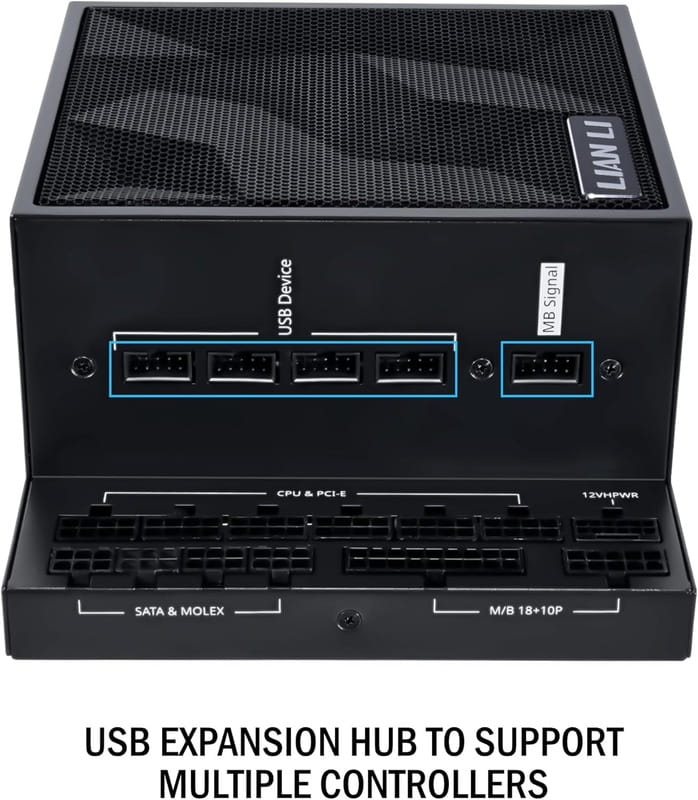 Блок питания Lian Li EDGE1000, 80 Plus Platinum, Black, EU Cord (G9P.EG1000.BE00.EU)