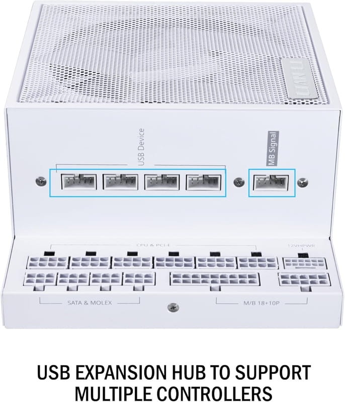 Блок питания Lian Li EDGE1000, 80 Plus Platinum, White, EU Cord (G9P.EG1000.WE00.EU)