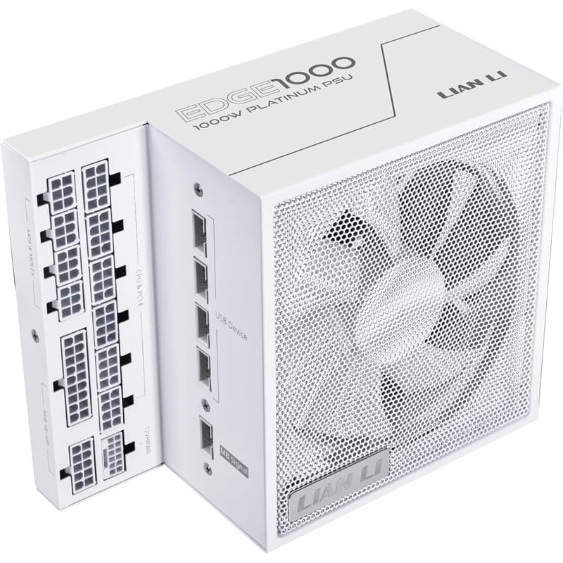 Блок питания Lian Li EDGE1000, 80 Plus Platinum, White, EU Cord (G9P.EG1000.WE00.EU)