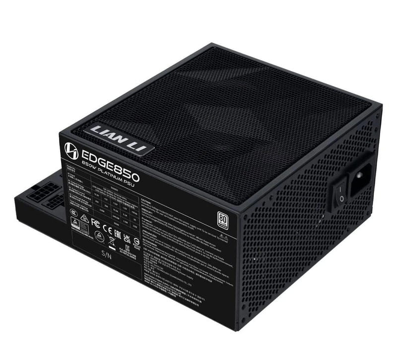 Блок живлення Lian Li EDGE850, 80 Plus Platinum, Black, EU Cord (G9P.EG0850.BE00.EU)