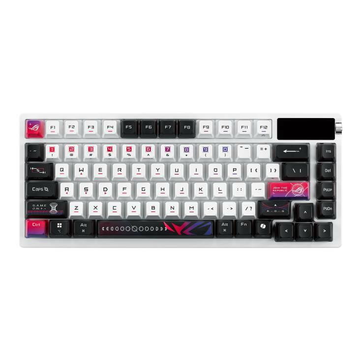 Клавиатура беспроводная Asus ROG Azoth X NX Snow V2 EN PBT White (90MP044F-BKUA30)