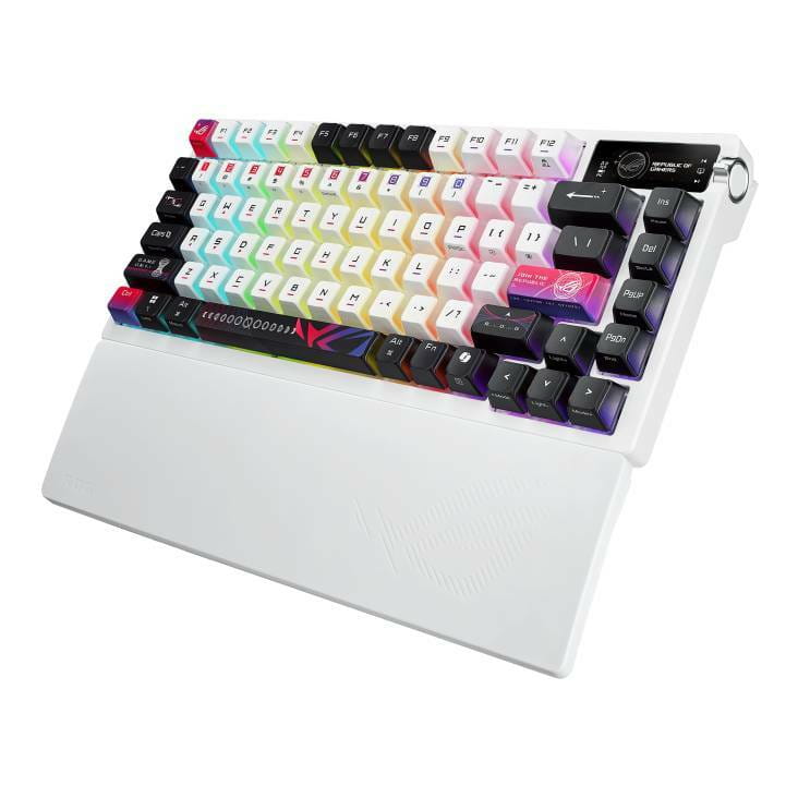 Клавиатура беспроводная Asus ROG Azoth X NX Snow V2 EN PBT White (90MP044F-BKUA30)