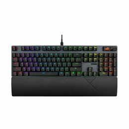 Клавiатура Asus ROG Strix Scope II X NX Snow V2 EN PBT Black (90MP03XF-BKUA20)