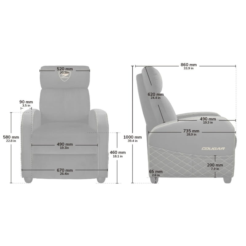 Крісло для геймерів Cougar Ranger Elite Gold