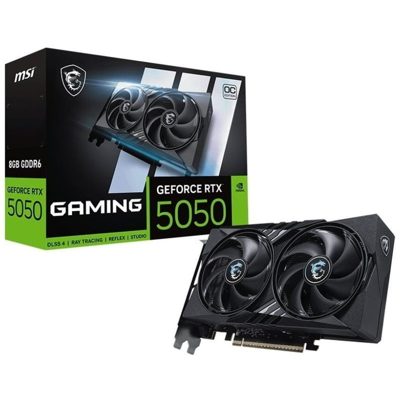 Відеокарта GF RTX 5050 8GB GDDR6 Gaming OC MSI (GeForce RTX 5050 8G GAMING OC)