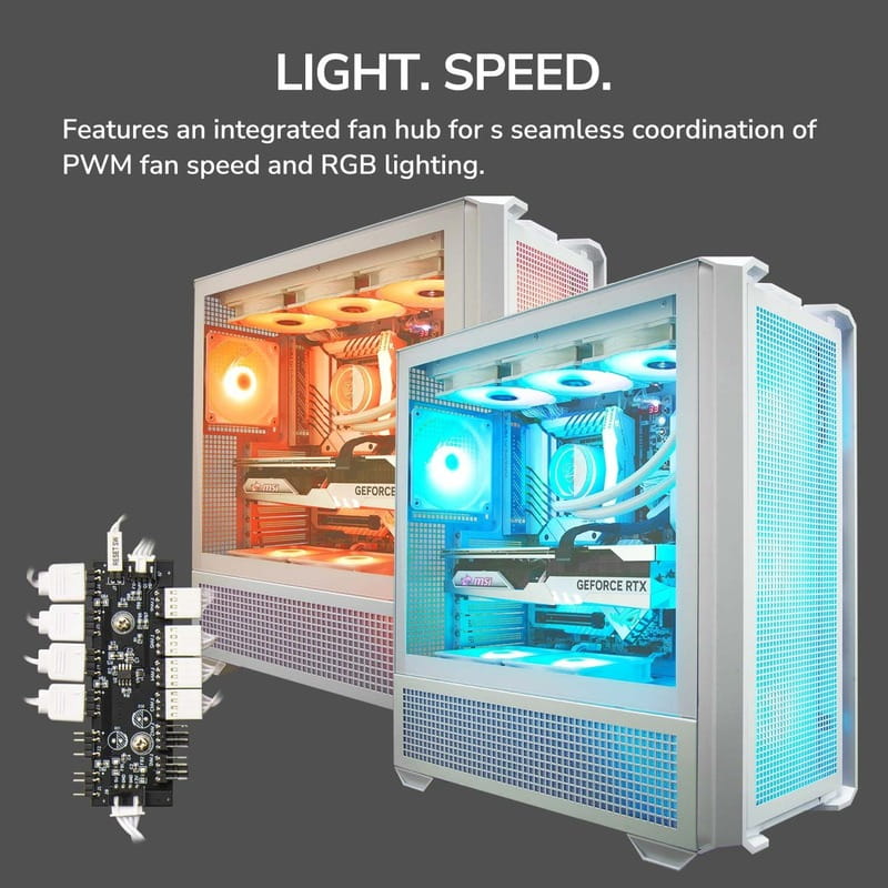 Корпус Cougar MX600 RGB White без БЖ