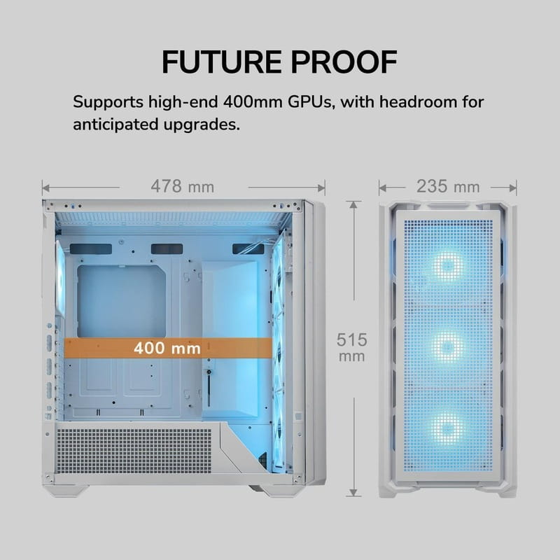 Корпус Cougar MX600 RGB White без БЖ