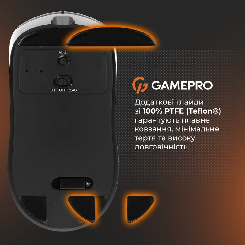 Мышь беспроводная Gamepro Genesis Winner White (GM079W)