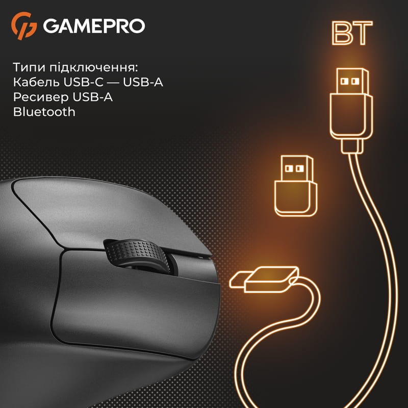 Мышь беспроводная Gamepro Genesis Avenger Black (GM096B)
