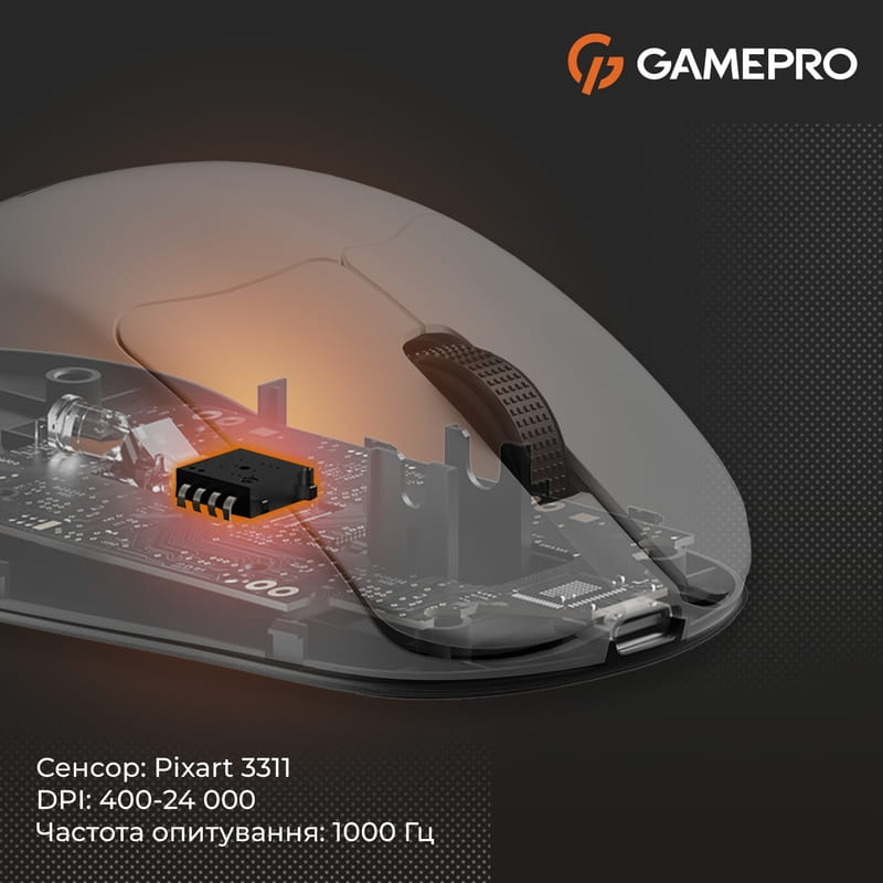 Мышь беспроводная Gamepro Genesis Avenger White (GM096W)