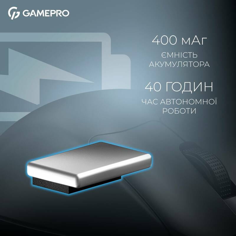 Миша бездротова Gamepro Asgard Surt Black (GM017B)