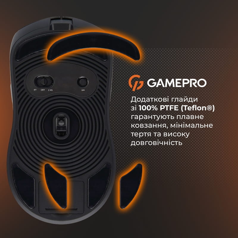 Миша бездротова Gamepro Genesis Ranker Black (GM012B)