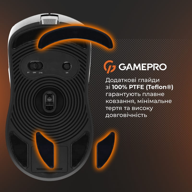 Миша бездротова Gamepro Genesis Ranker White (GM012W)