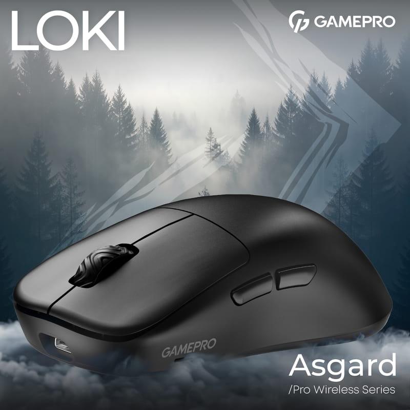 Миша бездротова Gamepro Asgard Loki Black (GM022B)
