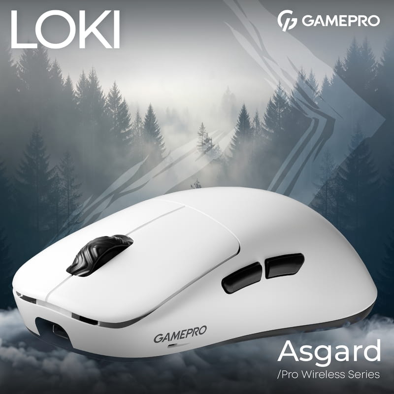 Миша бездротова Gamepro Asgard Loki White (GM022W)