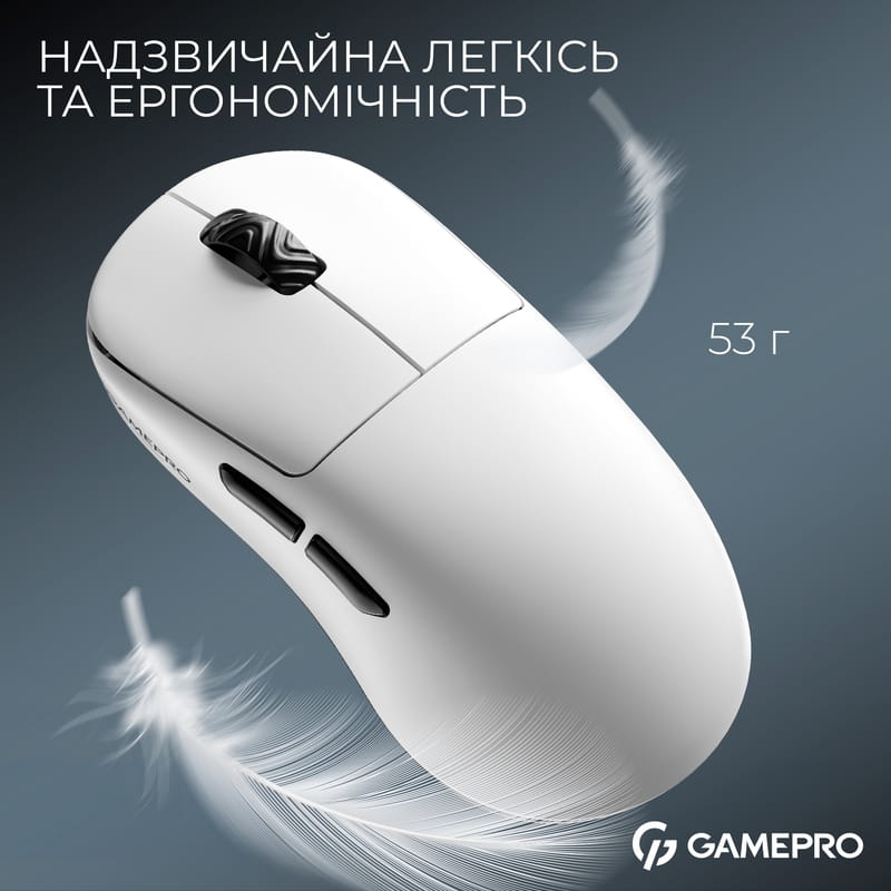 Миша бездротова Gamepro Asgard Loki White (GM022W)