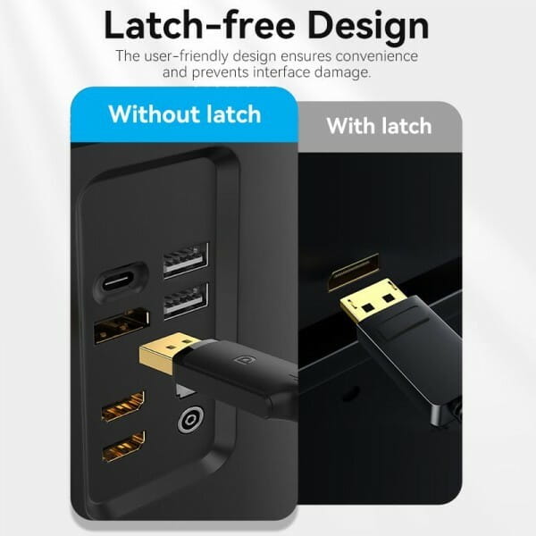 Кабель Vention DisplayPort - HDMI (M/M), 5 м, Black (HFOBJ)