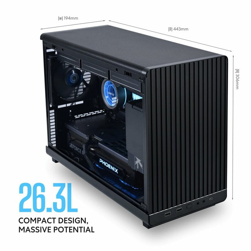 Корпус Lian Li A3-mATX Black (G99.A3X.00) без БП