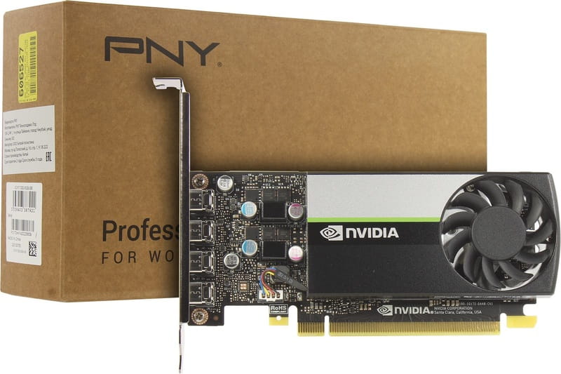 Відеокарта Quadro T1000 8GB GDDR6 PNY (VCNT1000-8GB-SB)