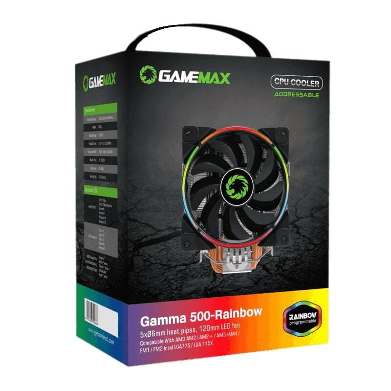 Кулер процессорный GameMax Gamma 500 Rainbow ARGB