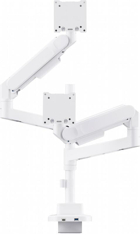 Крепление настольное для двух мониторов OfficePro 24-57" White (MAH752W)