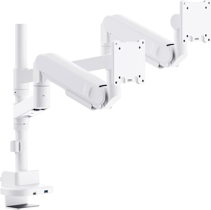 Крепление настольное для двух мониторов OfficePro 24-57" White (MAH752W)