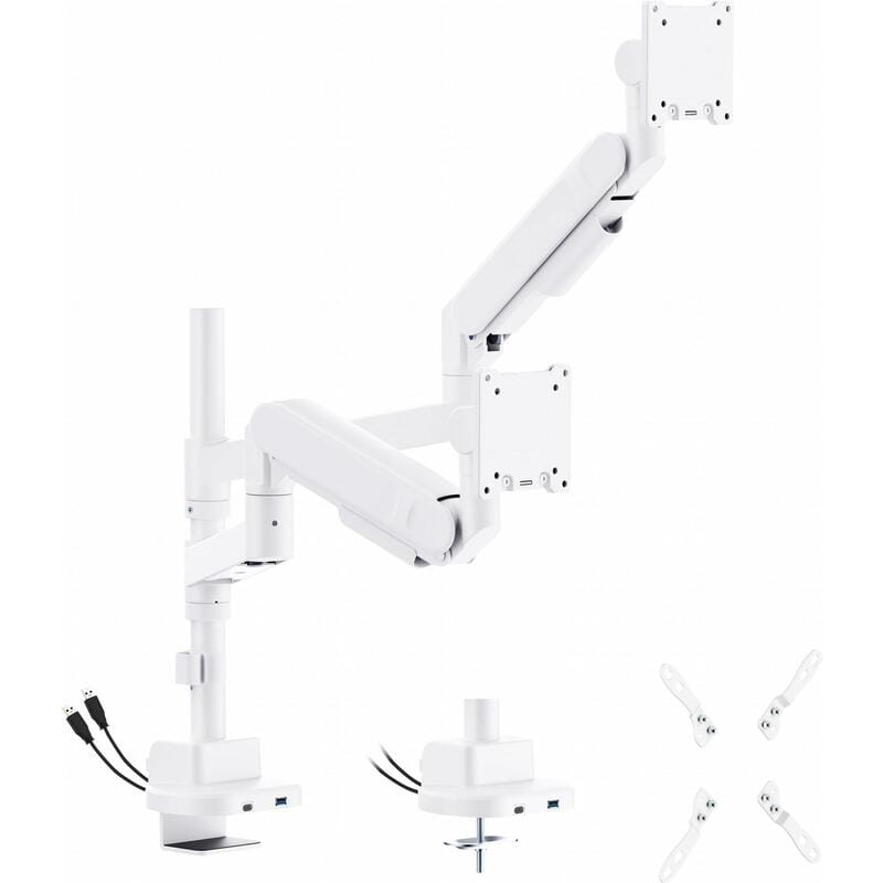 Крепление настольное для двух мониторов OfficePro 24-57" White (MAH752W)