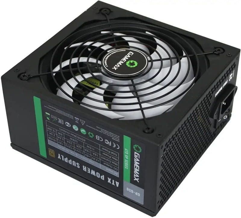 Блок питания GameMax GP-650 Black, 650W