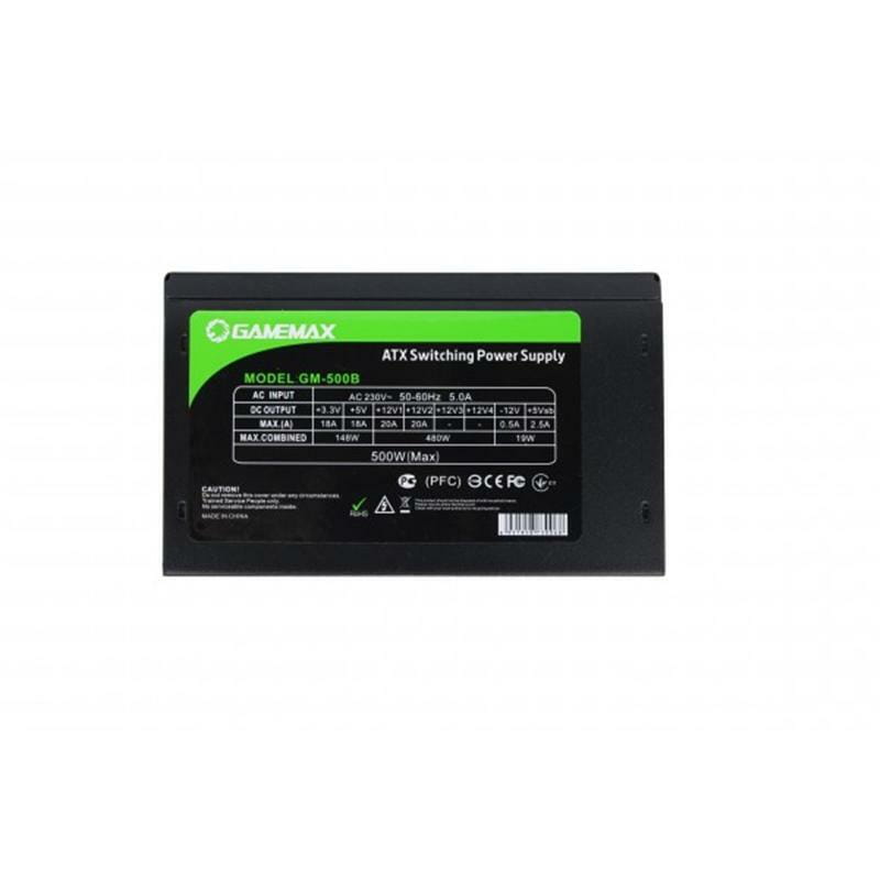 Блок питания GameMax GM-500B Black, 500W