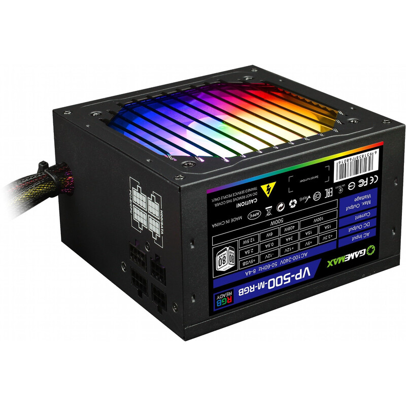 Блок живлення GameMax VP-500-M-RGB 500W