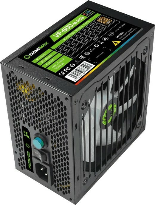 Блок питания GameMax VP-600-M-RGB, 600W