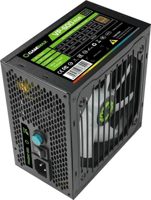 Блок питания GameMax VP-600-RGB, 600W