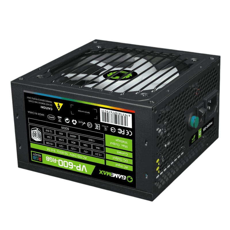 Блок живлення GameMax VP-600-RGB, 600W