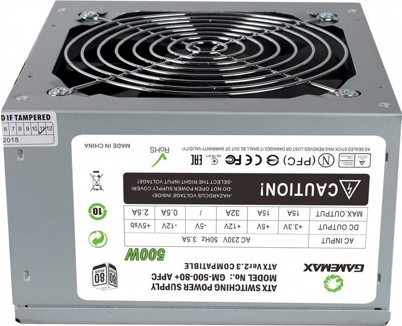 Блок живлення GameMax GM-500 80+ APFC 500W