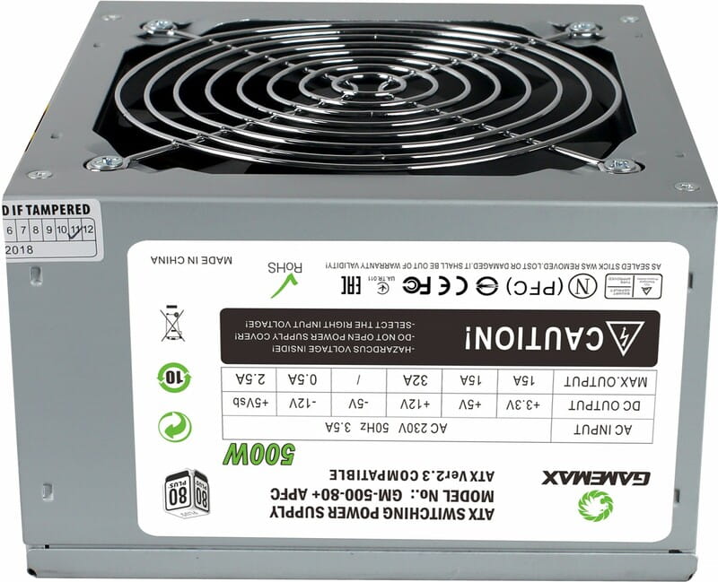 Блок живлення GameMax GM-500 80+ APFC, 500W