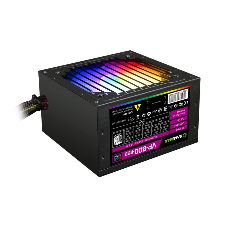 Блок питания GameMax VP-800-RGB, 800W
