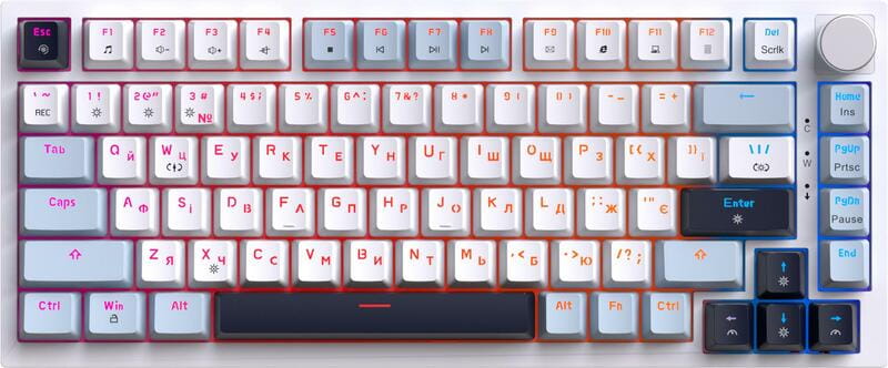 Клавиатура GamePro Genesis Warden MK160BL White