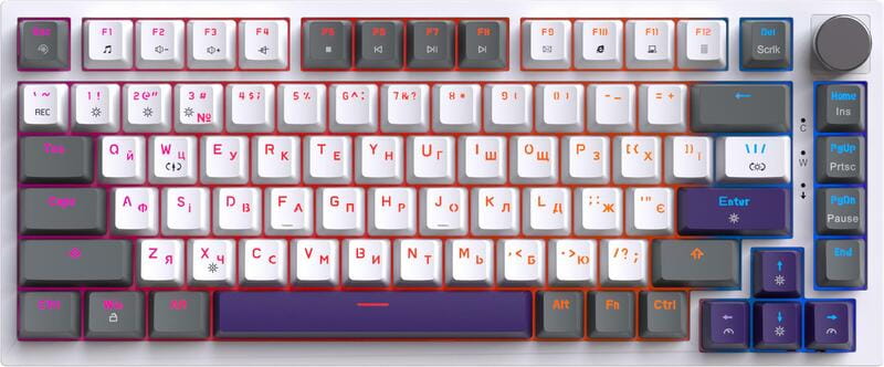 Клавиатура GamePro Genesis Warden MK160P White/Grey