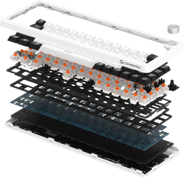 Клавиатура беспроводная GamePro Asgard Valhalla MK210W Pro White
